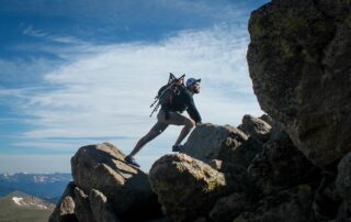 Brad Barmore mountain climbing image